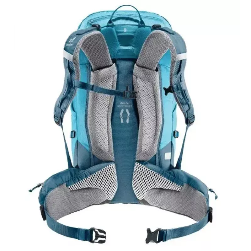 Kuprinė DEUTER Trail PRO 31 SL – moteriška žygių kuprinė, 31 L, lengva, patvari, mėlyna