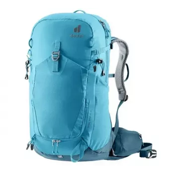 Kuprinė DEUTER Trail PRO 31 SL – moteriška žygių kuprinė, 31 L, lengva, patvari, mėlyna