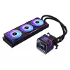 ASRock Phantom Gaming 360 LCD skysčio aušinimo rinkinys — 120 mm ventiliatoriai, LGA1700/AM5/AM4, juodas