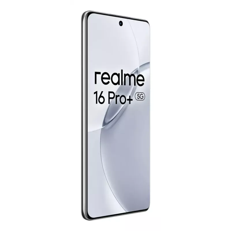 Išmanusis telefonas REALME realme 16 Pro+ 6,8 colio 5G Snapdragon 7 Gen 4, 12 GB RAM, 512 GB, 200 MP, 7000 mAh, Pilka