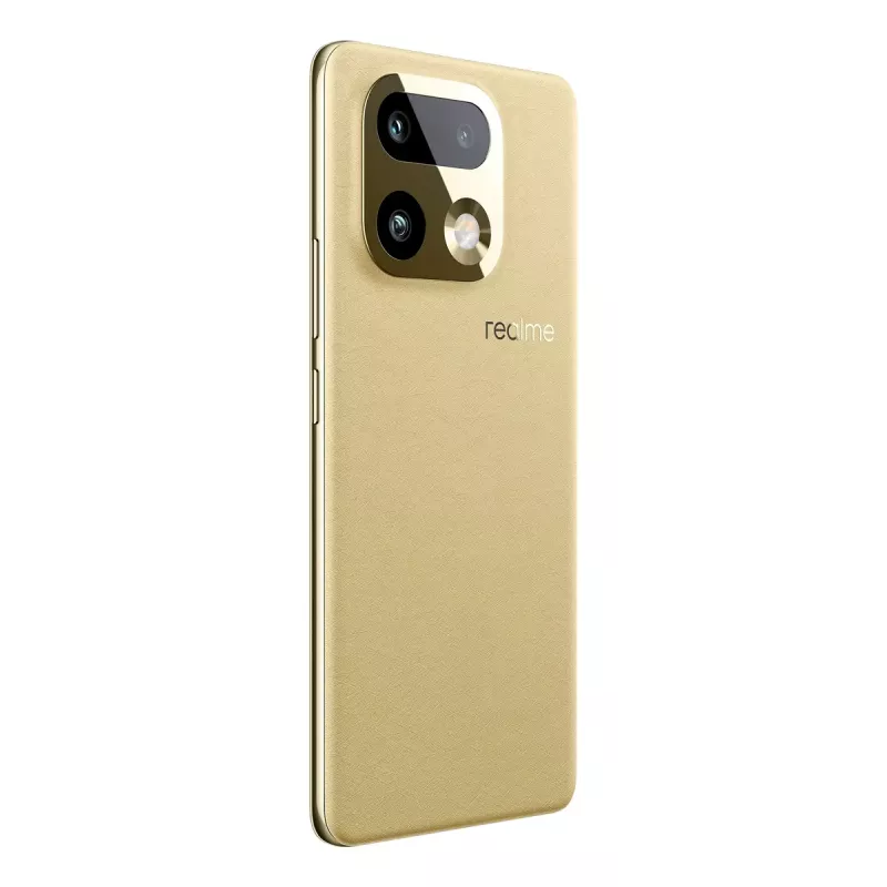 Išmanusis telefonas REALME realme 16 Pro+ – 6,8 colio (17,3 cm) 1280×2800, Snapdragon 7 Gen 4, 12 GB RAM, 512 GB, 200 MP, 7000 mAh, Auksinis