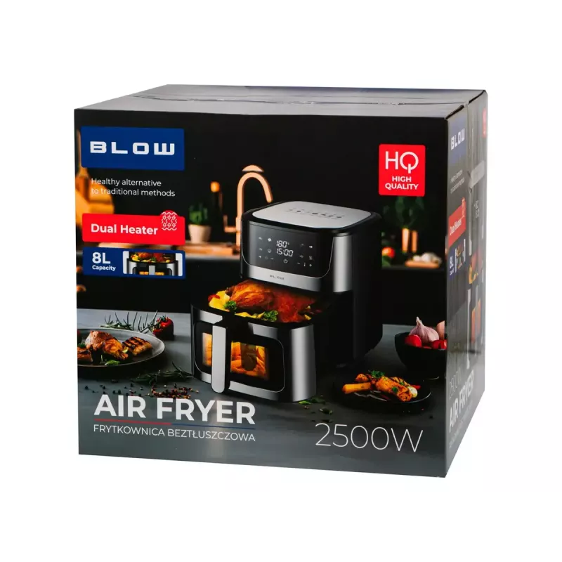 BLOW karšto oro gruzdintuvė, 2500 W, 8 L