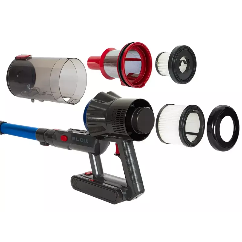 Belaidis siurblys BLOW UP450, be maišelio, 25,9 V išimama baterija, 0,8 L dulkėtuvas, HEPA filtras, 3 galios lygiai, įkrovimo bazė, LED, 3,2 kg