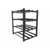 Baterijų stovas LANBERG OR01-830650-304-BK — 830×650 mm, 3 eilės, 4 lygiai