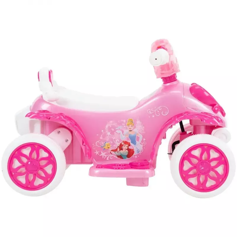 Vaikiškas elektrinis keturratis HUFFY 19055W 6V baterija rožinis