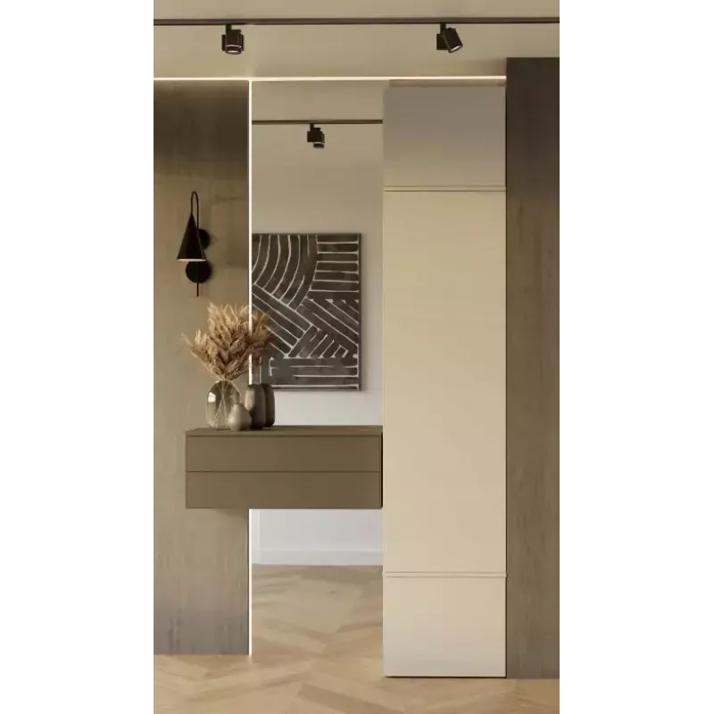 Spinta HAGA Cashmere, 3 durų, 2380×500×350 mm, medžio drožlių plokštė, laisvai pastatoma
