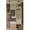 Spinta HAGA Cashmere, 3 durų, 2380×500×350 mm, medžio drožlių plokštė, laisvai pastatoma