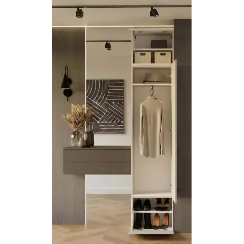 Spinta HAGA Cashmere, 3 durų, 2380×500×350 mm, medžio drožlių plokštė, laisvai pastatoma