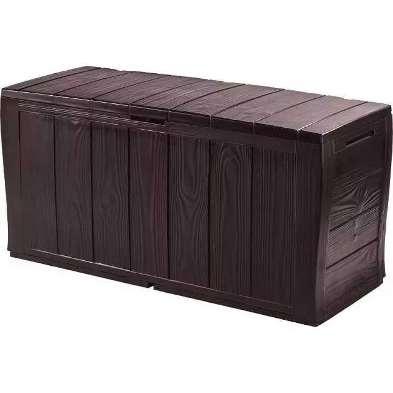 Dėžė laikymui Keter Sherwood stačiakampė dervinė ruda 270L 1170mm