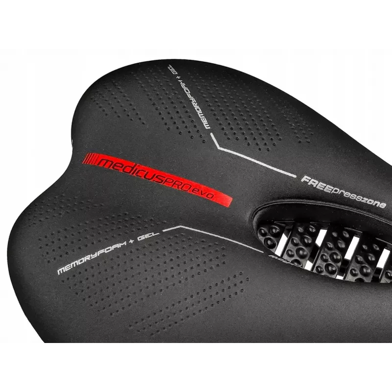 Dviračio balnelis Wittkop Medicus PROevo 7.0 – ergonomiškas MTB komforto dizainas