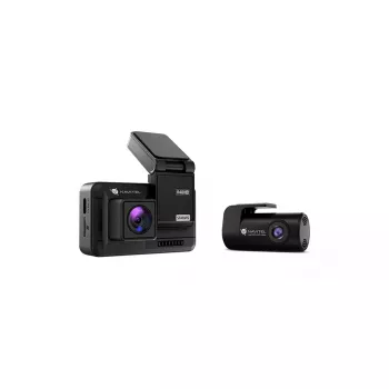Automobilinis vaizdo registratorius Navitel R480 2K, dvi kameros, Quad HD 2560×1440, 160° plačiu kampu, 2 colių IPS, MicroSD iki 256 GB, įkraunama baterija, juodas