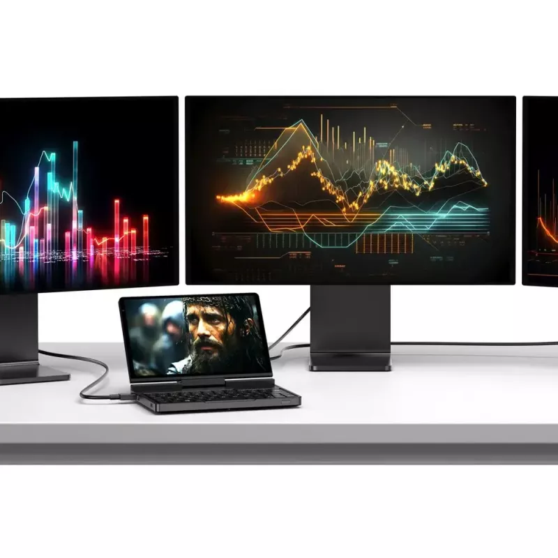 GPD Pocket 4 nešiojamas kompiuteris — AMD Ryzen 7 8840U, 8.8 colių WQXGA 2560×1600 144Hz liečiamas, 16GB DDR5, 1TB NVMe, Radeon 780M, Windows 11, LAN, pirštų atspaudų skaitytuvas, Graphite