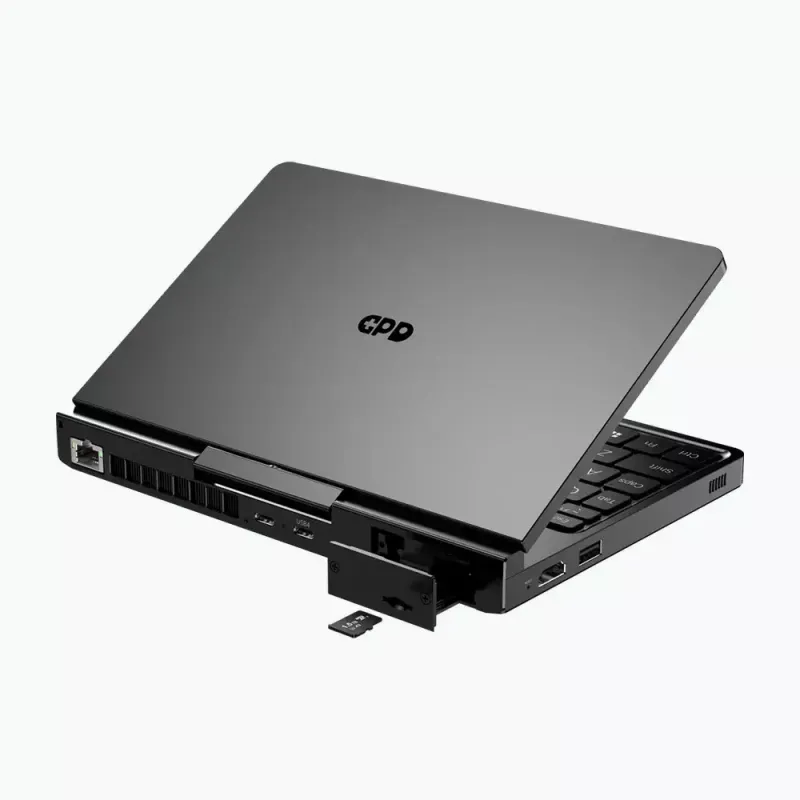 GPD Pocket 4 nešiojamas kompiuteris — AMD Ryzen 7 8840U, 8.8 colių WQXGA 2560×1600 144Hz liečiamas, 16GB DDR5, 1TB NVMe, Radeon 780M, Windows 11, LAN, pirštų atspaudų skaitytuvas, Graphite
