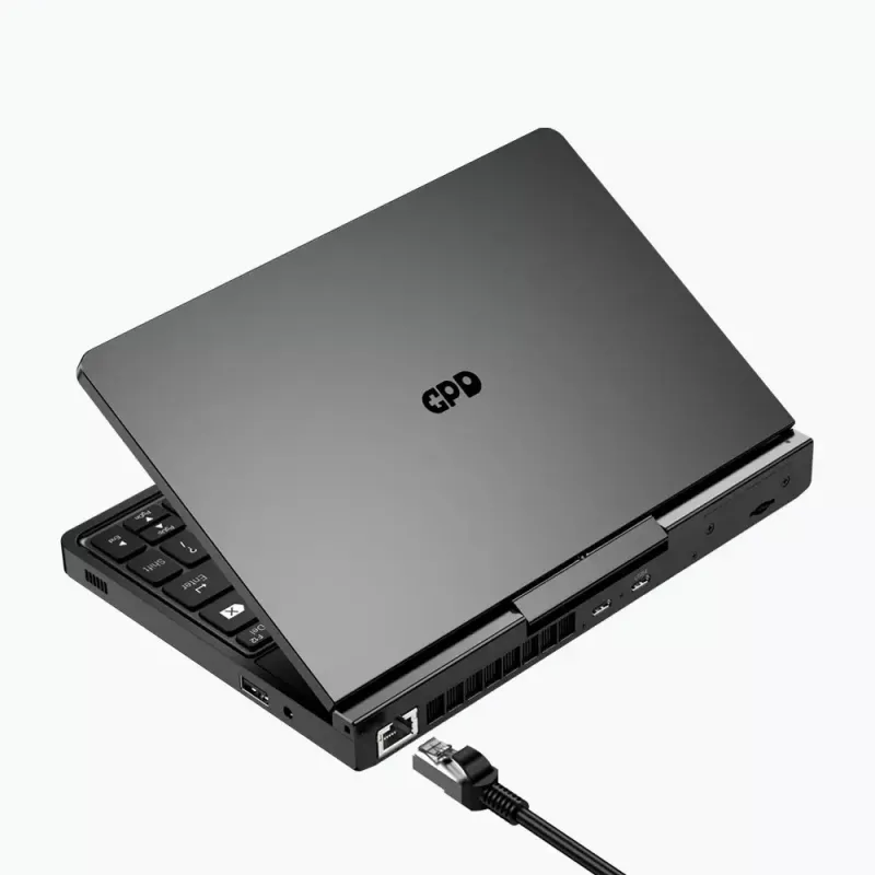 GPD Pocket 4 nešiojamas kompiuteris — AMD Ryzen 7 8840U, 8.8 colių WQXGA 2560×1600 144Hz liečiamas, 16GB DDR5, 1TB NVMe, Radeon 780M, Windows 11, LAN, pirštų atspaudų skaitytuvas, Graphite