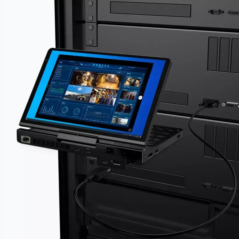 GPD Pocket 4 nešiojamas kompiuteris — AMD Ryzen 7 8840U, 8.8 colių WQXGA 2560×1600 144Hz liečiamas, 16GB DDR5, 1TB NVMe, Radeon 780M, Windows 11, LAN, pirštų atspaudų skaitytuvas, Graphite