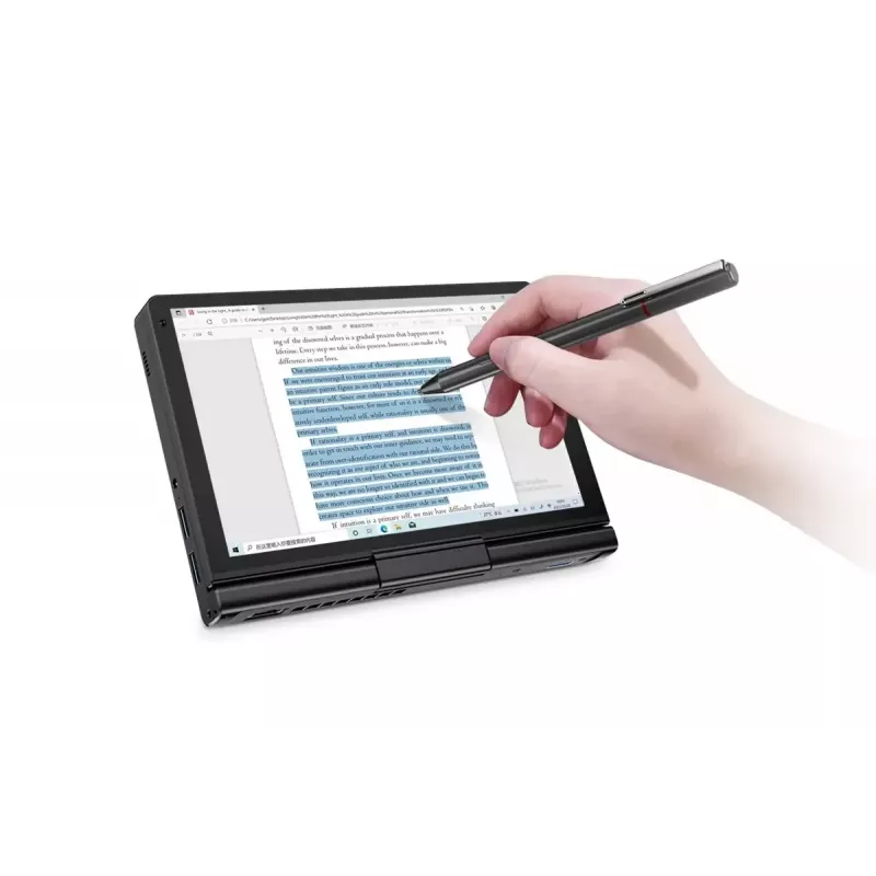 Nešiojamas kompiuteris GPD Pocket 3K1 — 8 colių WUXGA liečiamas ekranas, Intel i3-1125G4, 16 GB RAM, 512 GB NVMe, Win 11, LAN, HDMI, BT 5.3
