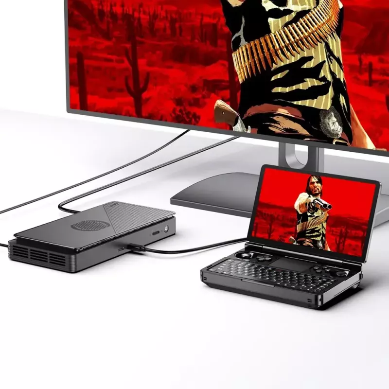 Nešiojamas kompiuteris GPD WinMini HX370 — 7 colių FHD 120Hz liečiamas, AMD Ryzen AI 9 HX370, 32 GB DDR5, 2 TB NVMe, Radeon 890M, Win 11, Juodas