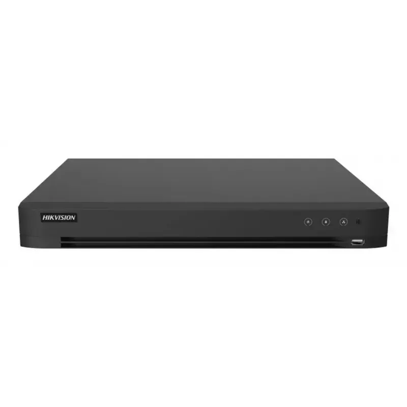 Skaitmeninis vaizdo registratorius Hikvision IDS-7216HUHI-M2/XT — 16 kanalų DVR, 4K (3840×2160), H.264/H.265, SATA HDD iki 12 TB, Gigabit Ethernet, 12 V DC