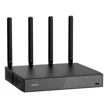Tinklinis vaizdo registratorius IMOU N110W – 10 kanalų NVR, 2592×1944 maks., dviejų juostų Wi‑Fi, 16 TB SATA saugykla, Gigabit Ethernet, juodas