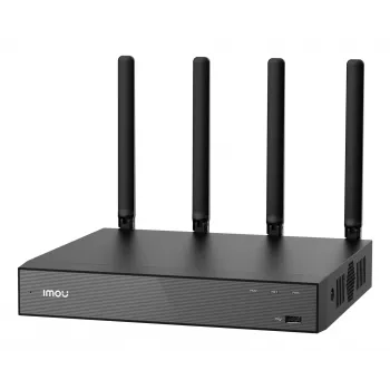 Tinklinis vaizdo registratorius IMOU N110W – 10 kanalų NVR, 2592×1944 maks., dviejų juostų Wi‑Fi, 16 TB SATA saugykla, Gigabit Ethernet, juodas