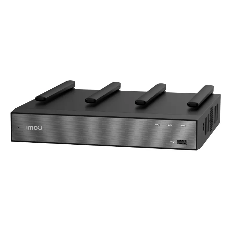 Tinklo vaizdo registratorius IMOU N110W - 10 kanalų Wi-Fi 6 NVR, maks. 2592x1944, dviejų dažnių Wi-Fi, SATA diskas iki 16 TB, 10/100 eterneto sąsaja, juodas