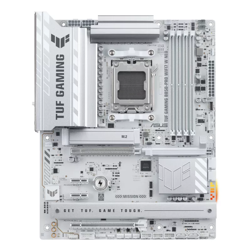 Pagrindinė plokštė ASUS TUF GAMING B850-PRO WIFI7 W NEO – AMD B850, Socket AM5, ATX, DDR5, Wi-Fi 7, 2,5GbE