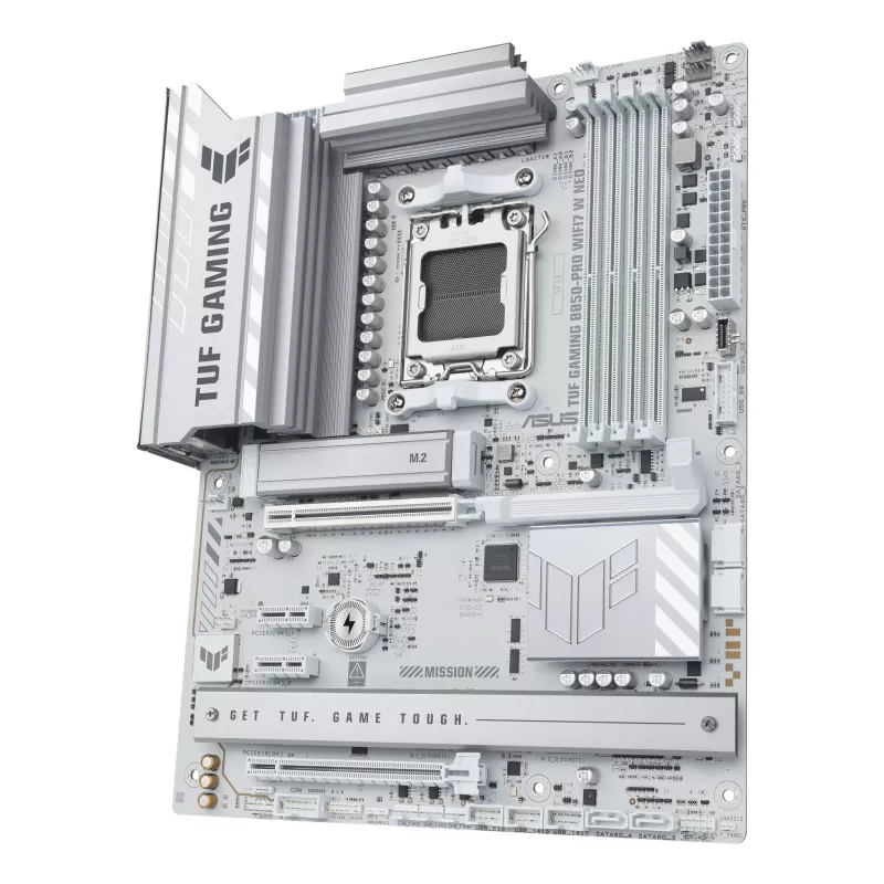Pagrindinė plokštė ASUS TUF GAMING B850-PRO WIFI7 W NEO – AMD B850, Socket AM5, ATX, DDR5, Wi-Fi 7, 2,5GbE