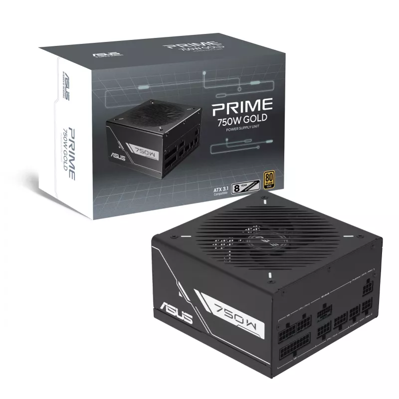 Maitinimo blokas ASUS Prime-750G 750 W 20+4 pin ATX 80 PLUS Gold juodas