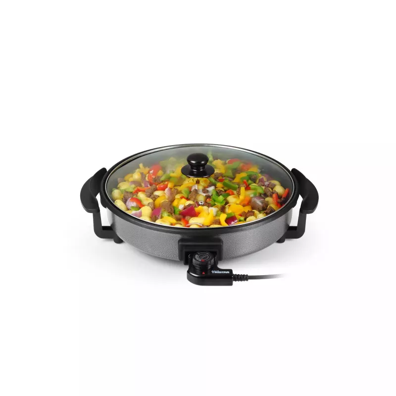 Grill keptuvė Tristar PZ-2963 daugiafunkcinė apvali juoda 30 cm