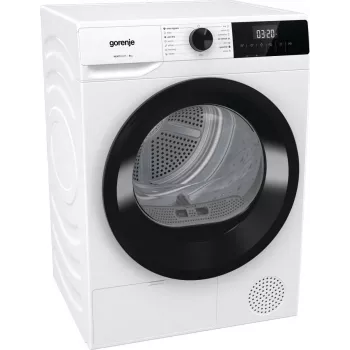Džiovinimo mašina Gorenje DHNE82 BK040, laisvai pastatoma, šilumos siurblio, 8 kg, balta