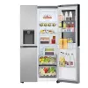Šaldytuvas šalia šaldiklio LG GSGV81PYLL, 635 L bendras, šaldytuvas 416 L, šaldiklis 219 L, metalinis sidabras