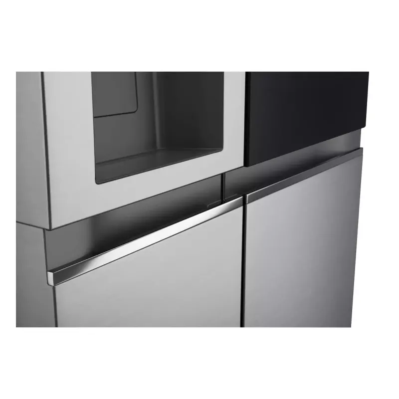 Šaldytuvas šalia šaldiklio LG GSGV81PYLL, 635 L bendras, šaldytuvas 416 L, šaldiklis 219 L, metalinis sidabras