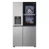 Šaldytuvas šalia šaldiklio LG GSGV81PYLL, 635 L bendras, šaldytuvas 416 L, šaldiklis 219 L, metalinis sidabras