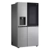 Šaldytuvas šalia šaldiklio LG GSGV81PYLL, 635 L bendras, šaldytuvas 416 L, šaldiklis 219 L, metalinis sidabras