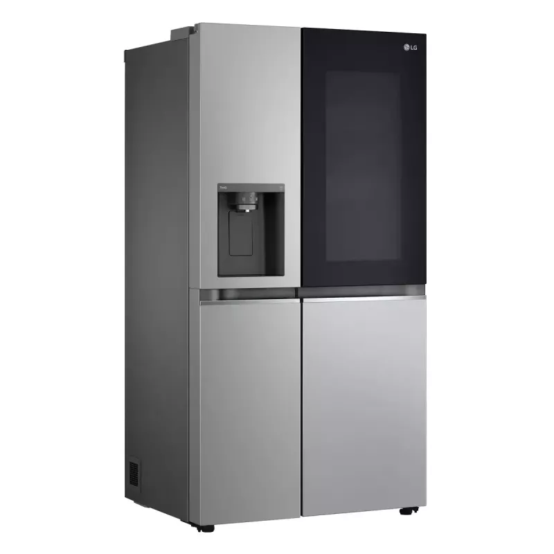 Šaldytuvas šalia šaldiklio LG GSGV81PYLL, 635 L bendras, šaldytuvas 416 L, šaldiklis 219 L, metalinis sidabras