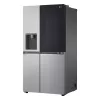 Šaldytuvas šalia šaldiklio LG GSGV81PYLL, 635 L bendras, šaldytuvas 416 L, šaldiklis 219 L, metalinis sidabras