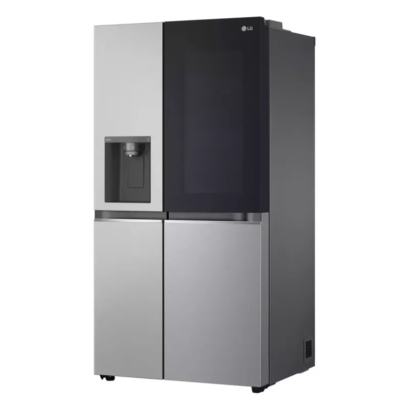 Šaldytuvas šalia šaldiklio LG GSGV81PYLL, 635 L bendras, šaldytuvas 416 L, šaldiklis 219 L, metalinis sidabras