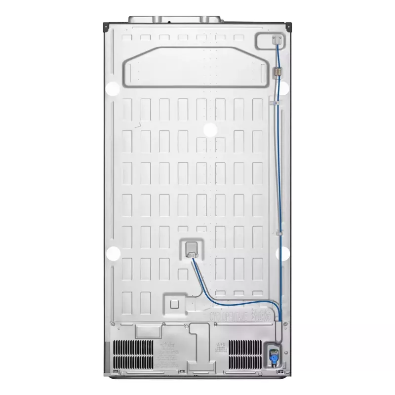 Šaldytuvas šalia šaldiklio LG GSGV81PYLL, 635 L bendras, šaldytuvas 416 L, šaldiklis 219 L, metalinis sidabras