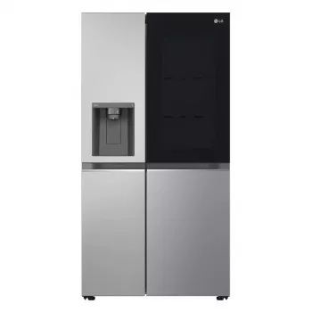 Šaldytuvas šalia šaldiklio LG GSGV81PYLL, 635 L bendras, šaldytuvas 416 L, šaldiklis 219 L, metalinis sidabras