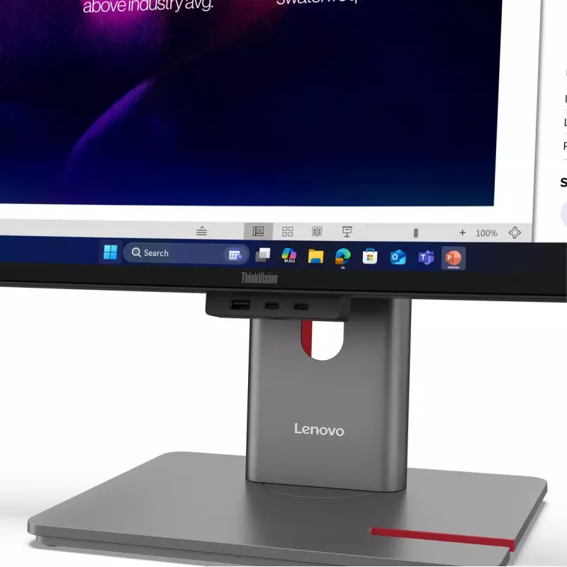 Monitorius Lenovo ThinkVision P40WD-40 39,7 col. WUHD 5120×2160 IPS LED lenktas 6 ms USB 3.2 Gen2x2 juodas