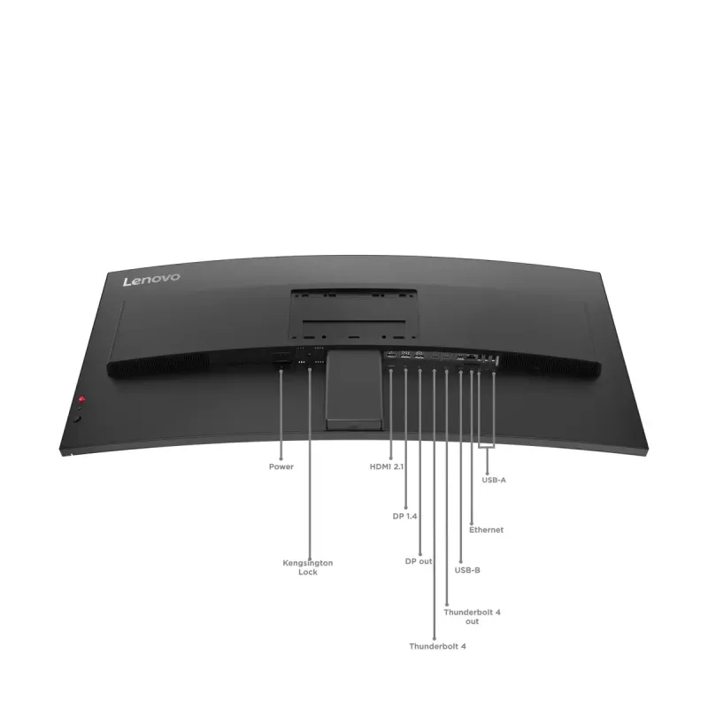 Monitorius Lenovo ThinkVision P40WD-40 39,7 col. WUHD 5120×2160 IPS LED lenktas 6 ms USB 3.2 Gen2x2 juodas