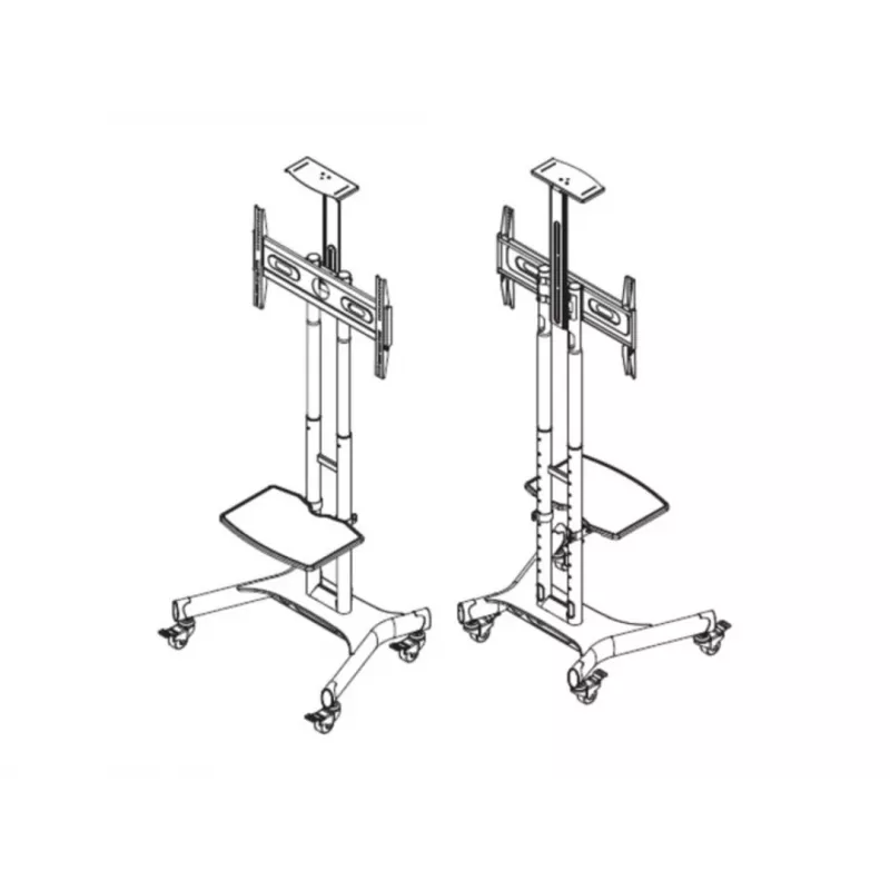 Multibrackets M Public Floorstand Basic 150 mobilus stovas su lentyna ir kameros laikikliu
