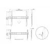 Multibrackets M Universal Wallmount Fixed X Large – fiksuotas sieninis laikiklis televizoriams 42–90 colių, VESA 100x100–800x600 mm, 75 kg