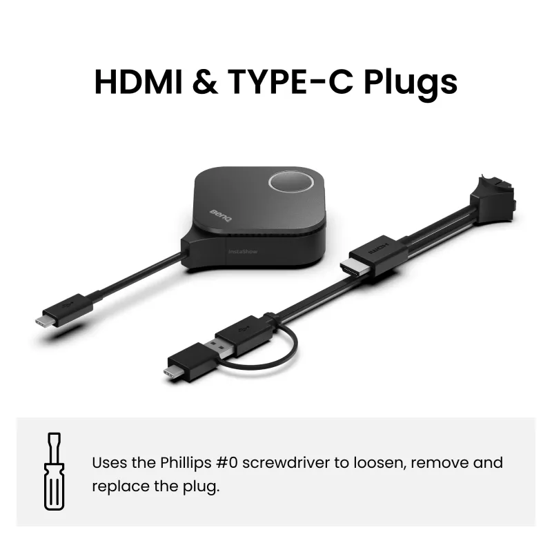 Belaidė pristatymų sistema BenQ InstaShow WDC15 HDMI stalinis juoda