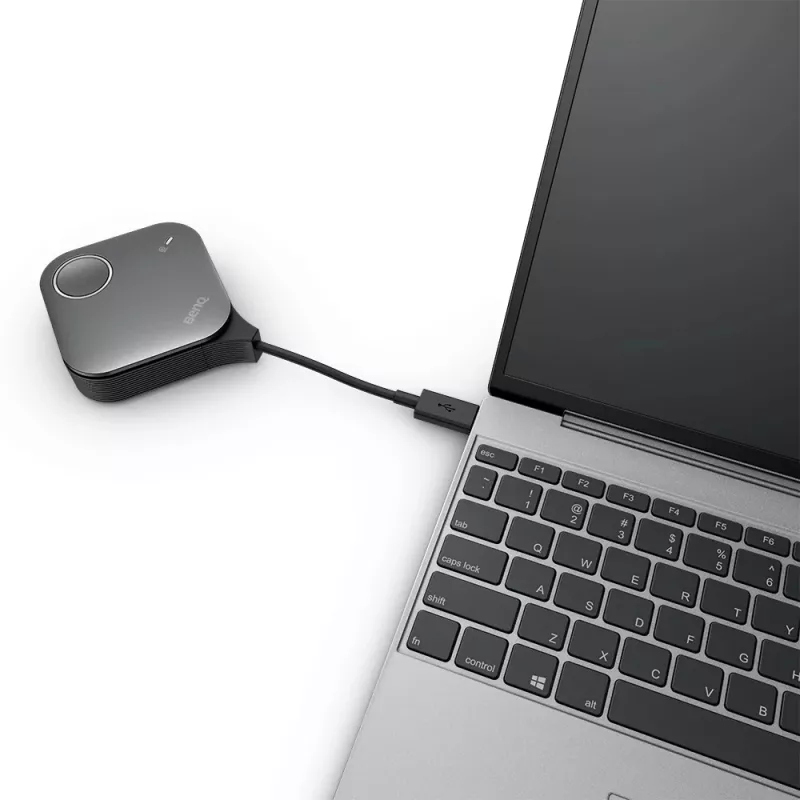 Belaidė prezentacijų sistema BenQ InstaShow VS25 HDMI Desktop, Wi‑Fi 6, iki 2400 Mbps, išorinė antena, juoda