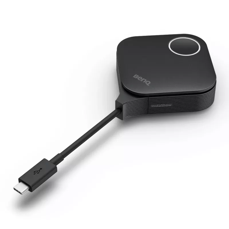 Belaidė prezentacijų sistema BenQ InstaShow VS25 HDMI Desktop, Wi‑Fi 6, iki 2400 Mbps, išorinė antena, juoda