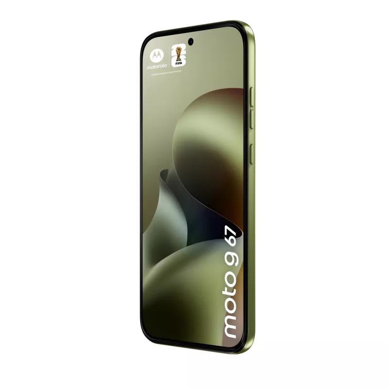 Išmanusis telefonas Motorola moto g67 6.8 colio (17,3 cm) 5G, MediaTek Dimensity 6300 2,4 GHz, 4 GB RAM, 128 GB, 5200 mAh, Hybrid Dual SIM, Žalias