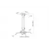 Lubinis laikiklis Multibrackets M Universal Projector Mount I