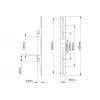 Plokščio ekrano tvirtinimo ranka Multibrackets M Pro Series fiksuotos rankos 400 mm