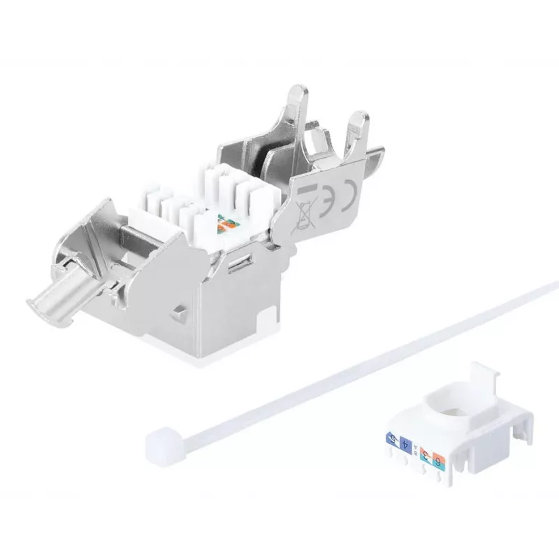 Intellinet 791304 kištukinis modulis Cat6a 10G ekranuotas beįrankis